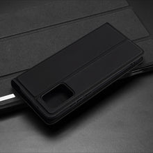 Заредете изображение във визуализатора на галерията – Dux Ducis Skin Pro case for Motorola Edge 30 Neo flip cover card wallet stand blue
