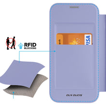 Заредете изображение във визуализатора на галерията – Dux Ducis Skin X Pro case for Samsung S24 with magnetic ring and flap - purple
