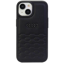 Заредете изображение във визуализатора на галерията – Original Case AUDI hardcase GT Synthetic Leather AU-TPUPCIP15-GT/D2-BK for Iphone 15 black
