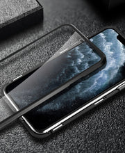 Заредете изображение във визуализатора на галерията – Wozinsky Magnetic Cam Slider Case Full Body Cover built-in front glass lens rotector for Huawei P40 black
