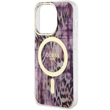 Заредете изображение във визуализатора на галерията – Guess GUHMP14XHLEOPWP iPhone 14 Pro Max 6.7" pink/pink hardcase Leopard MagSafe
