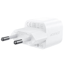 Заредете изображение във визуализатора на галерията – Acefast A77 Mini PD 30W GaN wall charger + USB-C cable - white
