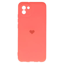 Заредете изображение във визуализатора на галерията – Vennus Silicone Heart Case for Samsung Galaxy A03 design 1 coral
