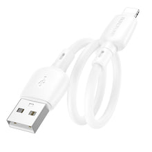 Заредете изображение във визуализатора на галерията – Borofone Cable BX93 Super Power - USB to Lightning - 2,4A 0,25 metres white
