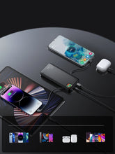 Заредете изображение във визуализатора на галерията – Joyroom 20000mAh 22.5W power bank with built-in USB-C/ Lightning cables (JR-L015) - black
