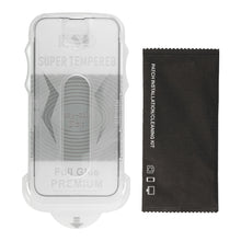 Заредете изображение във визуализатора на галерията – Tempered Glass Full Glue Easy-Stick Box for IPHONE 12/12 PRO BLACK
