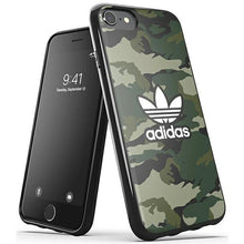 Заредете изображение във визуализатора на галерията – Adidas OR Snap Case Camo iPhone SE 2022 / SE2020 / 6 / 6s / 7 / 8 black/black 40551
