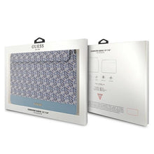 Заредете изображение във визуализатора на галерията – Original GUESS Laptop Sleeve GCube Stripes GUCS14HGCFSEB 14 inches blue
