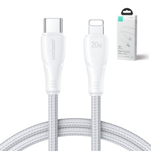 Заредете изображение във визуализатора на галерията – Joyroom USB C - Lightning 20W Surpass Series cable for fast charging and data transfer 2 m white (S-CL020A11)
