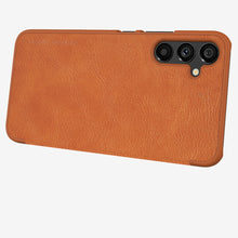 Заредете изображение във визуализатора на галерията – Nillkin Qin Leather Flip Wallet Case for Samsung Galaxy A34 5G | Brown
