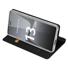 Заредете изображение във визуализатора на галерията – Dux Ducis Skin Pro case for Xiaomi 13 Lite cover with flip card wallet stand black
