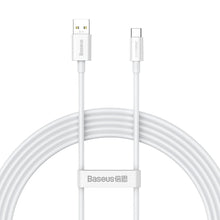 Заредете изображение във визуализатора на галерията – Baseus Superior Series SUPERVOOC USB-A to USB-C 65W 2m cable white
