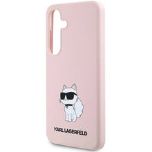 Заредете изображение във визуализатора на галерията – Karl Lagerfeld Silicone Choupette case for Samsung Galaxy S24+ - pink
