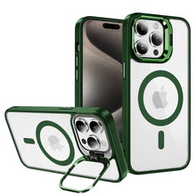 Заредете изображение във визуализатора на галерията – Tel Protect Kickstand Magsafe Case for Iphone 15 Plus green
