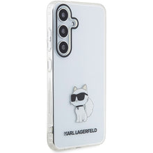 Заредете изображение във визуализатора на галерията – Original Pouch KARL LAGERFELD hardcase IML Choupette KLHCS24MHNCHTCT for Samsung Galaxy S24 Plus transparent
