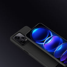 Заредете изображение във визуализатора на галерията – Nillkin Textured Case for Xiaomi Redmi Note 12 Pro / Poco X5 Pro 5G Reinforced Nylon Cover Black
