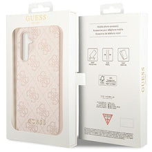Заредете изображение във визуализатора на галерията – Guess GUHCSA54G4GFPI A54 A546 pink/pink hard case 4G Metal Gold Logo
