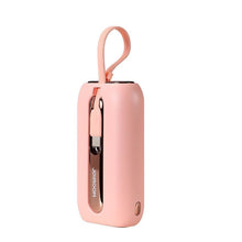 Заредете изображение във визуализатора на галерията – Joyroom powerbank 10000mAh Colorful Series 22.5W with 2 built-in USB C and Lightning cables pink (JR-L012)

