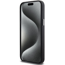 Заредете изображение във визуализатора на галерията – BMW Signature Wrapped Metal MagSafe case for iPhone 15 Pro Max - black
