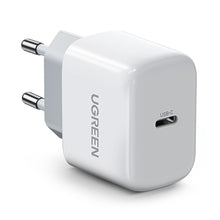 Заредете изображение във визуализатора на галерията – Ugreen small fast charger USB-C PD 20W white (CD241)
