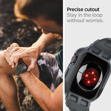 Заредете изображение във визуализатора на галерията – Spigen Rugged Armor Pro Case for Apple Watch 4 / 5 / 6 / 7 / 8 / 9 / SE (44 / 45 mm) - Dark Gray

