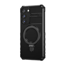Заредете изображение във визуализатора на галерията – Tel Protect Armor Magsafe Metal Ring Case for Samsung Galaxy S23 black

