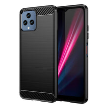 Заредете изображение във визуализатора на галерията – Carbon Case cover for T-Mobile Revvl 6 5G flexible silicone carbon cover black
