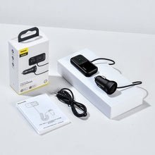 Заредете изображение във визуализатора на галерията – Wireless Bluetooth FM transmitter with charger Baseus S-16 (Overseas edition) - black
