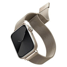 Заредете изображение във визуализатора на галерията – UNIQ pasek Dante Apple Watch Series 4/5/6/7/8/SE/SE2 38/40/41mm Stainless Steel starlight
