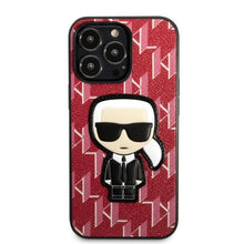 Заредете изображение във визуализатора на галерията – Karl Lagerfeld KLHCP13LPMNIKPI iPhone 13 Pro / 13 6.1" hardcase red/red Monogram Ikonik Patch
