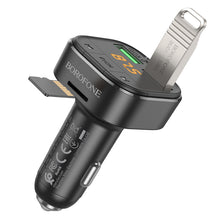 Заредете изображение във визуализатора на галерията – Borofone Transmitter FM BC43 Flash MP3, Bluetooth - 2xUSB + microSD - QC 3.0 18W black
