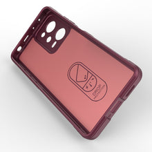 Заредете изображение във визуализатора на галерията – Magic Shield Case Cover for Xiaomi Redmi Note 12 Pro / Poco X5 Pro 5G Flexible Armor Cover Burgundy

