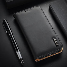 Заредете изображение във визуализатора на галерията – Dux Ducis Hivo Genuine Leather Bookcase type case for iPhone 13 mini red

