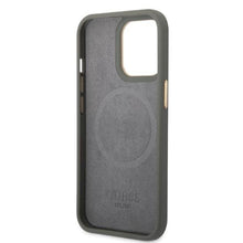 Заредете изображение във визуализатора на галерията – Guess GUHMP13XSAPSTG iPhone 13 Pro Max 6.7" grey/grey hardcase Peony Logo Plate MagSafe
