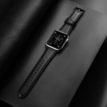 Заредете изображение във визуализатора на галерията – DUX DUCIS YA - genuine leather strap for Apple Watch 38/40/41mm black
