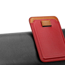 Заредете изображение във визуализатора на галерията – Dux Ducis Magnetic Leather Wallet magnetic wallet MagSafe for iPhone RFID blocker red

