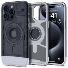Заредете изображение във визуализатора на галерията – SPIGEN Classic C1 Mag compatible with MagSafe for IPHONE 15 PRO MAX graphite
