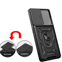 Заредете изображение във визуализатора на галерията – Hybrid Armor Camshield case for Samsung Galaxy A33 5G armored case with camera cover black
