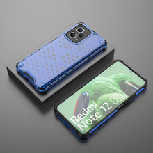 Заредете изображение във визуализатора на галерията – Honeycomb case for Xiaomi Redmi Note 12 5G / Poco X5 5G armored hybrid case blue
