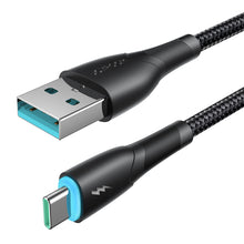 Заредете изображение във визуализатора на галерията – Joyroom Starry Series SA32-AC3 3A USB-A / USB-C cable 1m - black
