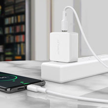 Заредете изображение във визуализатора на галерията – Acefast cable type c to type c 3a pd60w c2-03 silicone 1,2m white
