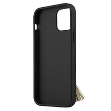 Заредете изображение във визуализатора на галерията – Guess GUHCP12LRSSABK iPhone 12 Pro Max 6,7" czarny/black hardcase Saffiano with ring stand
