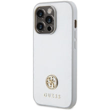 Заредете изображение във визуализатора на галерията – Original Case GUESS Strass Metal Logo GUHCP15XPS4DGPS for Iphone 15 Pro Max silver
