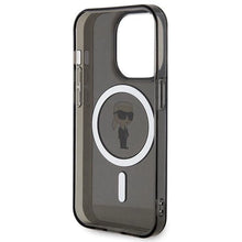 Заредете изображение във визуализатора на галерията – Karl Lagerfeld IML Ikonik MagSafe case for iPhone 14 Pro Max - black

