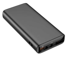Заредете изображение във визуализатора на галерията – Power bank veger t65a - 20 000mah lcd quick charge pd65w black (for laptop also) - TopMag
