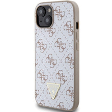 Заредете изображение във визуализатора на галерията – Original Case GUESS hardcase 4G Triangle Metal Logo GUHCP15SPG4GPH for Iphone 13/14/15 white
