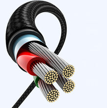 Заредете изображение във визуализатора на галерията – Ugreen 90° angled cable USB C - USB 2.0 480Mbps 3A 3m black (US176)
