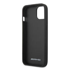 Заредете изображение във визуализатора на галерията – AMG AMHCP13MBLSCA iPhone 13 6.1" black/black hardcase Carbon Stripe&amp;Embossed
