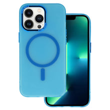 Заредете изображение във визуализатора на галерията – Magnetic Frosted Case for Iphone 13/14 Blue

