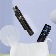Заредете изображение във визуализатора на галерията – Selfie Stick - with detachable bluetooth remote control, tripod and 2 LED lights - P96D-2 BLACK
